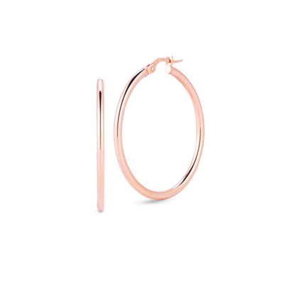 Roberto Coin Rose Gold 35mm Hoop Earrings - Roberto Coin product