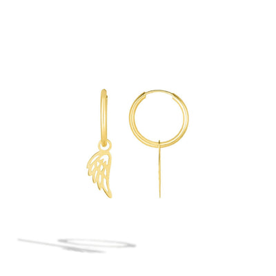 Men's Dangle Hoop Angel Wing Earring - Private Label product
