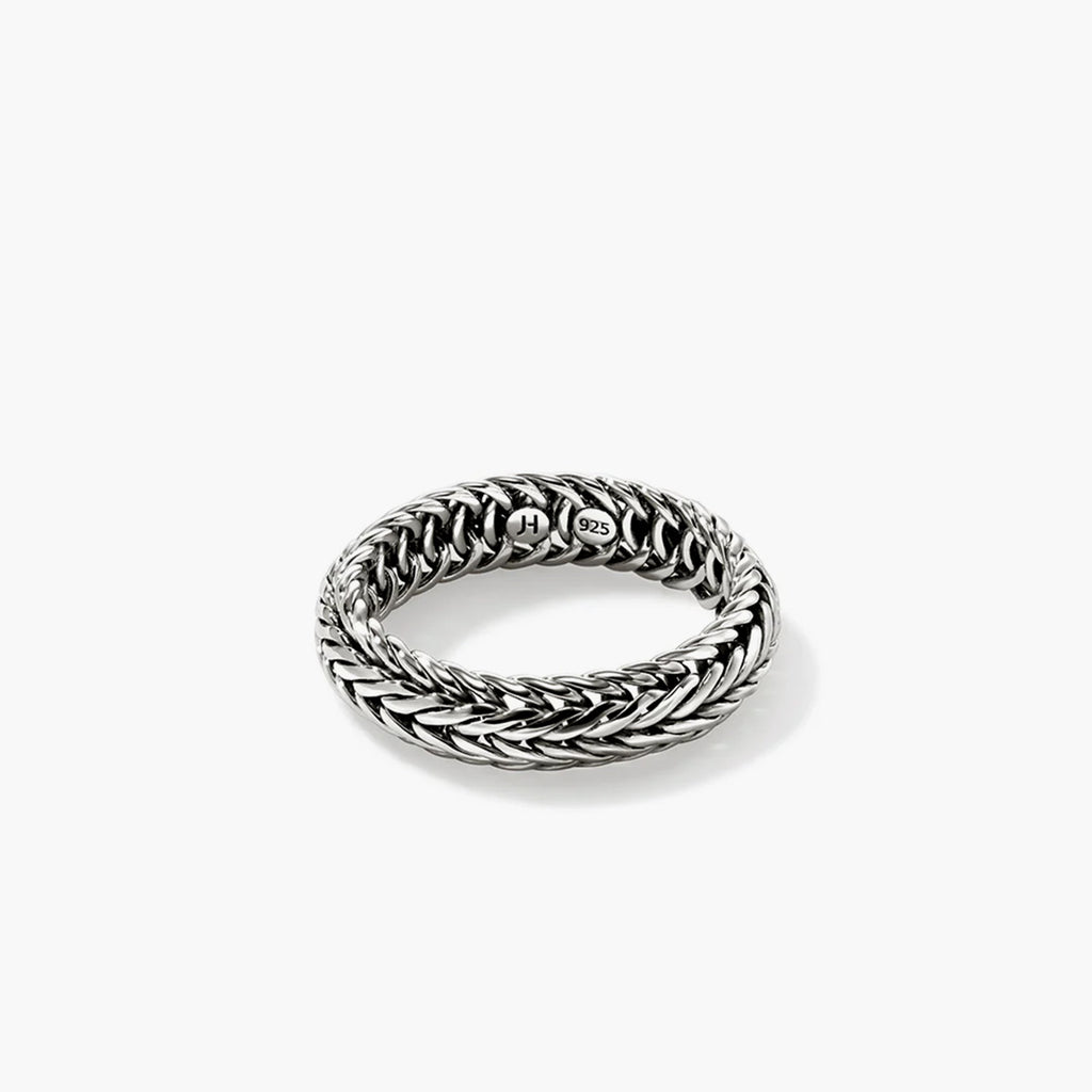 John Hardy Kami Silver Chain Band Ring