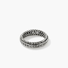 John Hardy Kami Silver Chain Band Ring