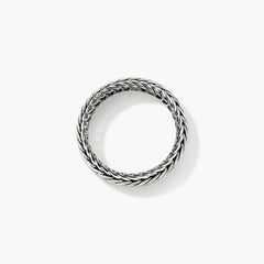 John Hardy Kami Silver Chain Band Ring