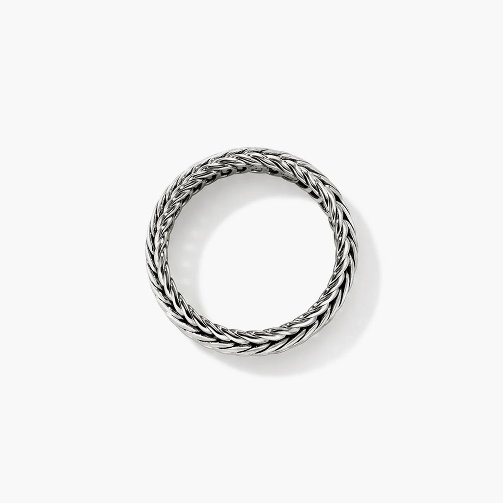 John Hardy Kami Silver Chain Band Ring