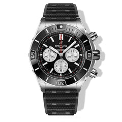 Breitling Black Super Chronomat B01 on Bracelet - 44MM