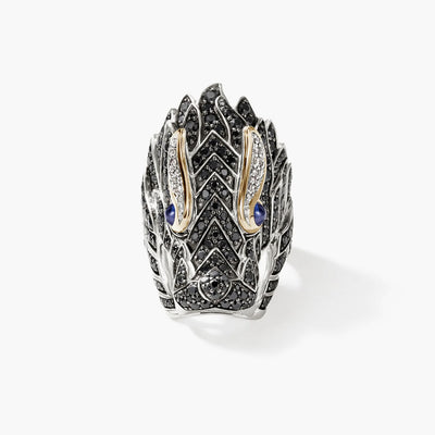 John Hardy Naga 18K Gold & Silver Pave Ring - John Hardy product