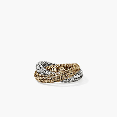 John Hardy Kami Two-Tone Crossover Chain Ring - 4.5mm - John Hardy product