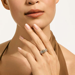 John Hardy Icon Link Two-Tone 6mm Bar Ring