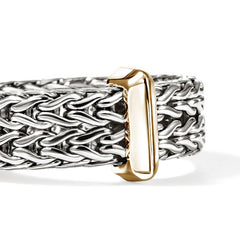 John Hardy Icon Link Two-Tone 6mm Bar Ring