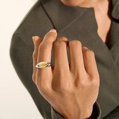 John Hardy Two-Tone Pebble Ring