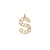EF Collection Diamond Initial Charm in Yellow gold