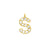 EF Collection Diamond Initial Charm in Yellow gold
