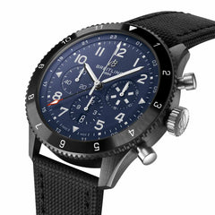 Breitling Super AVI B04 GMT Chronograph Corsair with Black Strap - 46mm