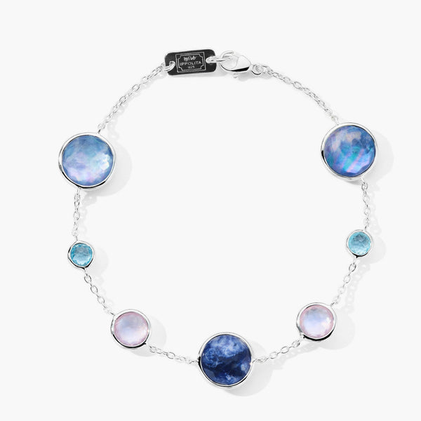 Ippolita Lollipop 7-Stone bracelet in Lavanda Colorway
