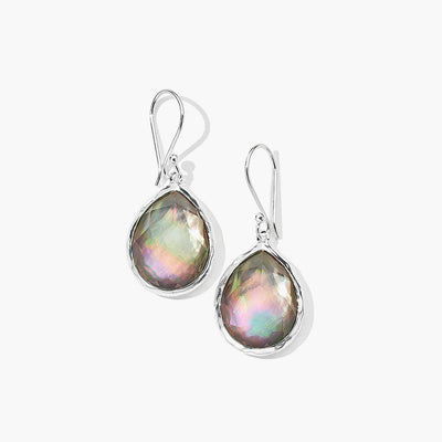 Ippolita Rock Candy Mini Crystal and Black Shell Doublet Teardrop Earrings - Ippolita product