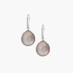 Ippolita Rock Candy Crystal and Brown Shell Doublet Teardrop Earrings