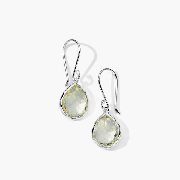Ippolita Rock Candy Mini Prasiolite Teardrop Earrings in Sterling