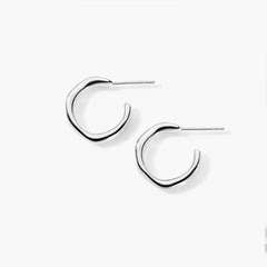 Ippolita Classico Squiggle Mini Hoop Earrings in Sterling Silver
