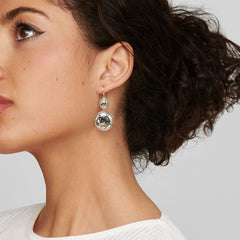 Ippolita Classico Medium Hammered Snowman Drop Earrings