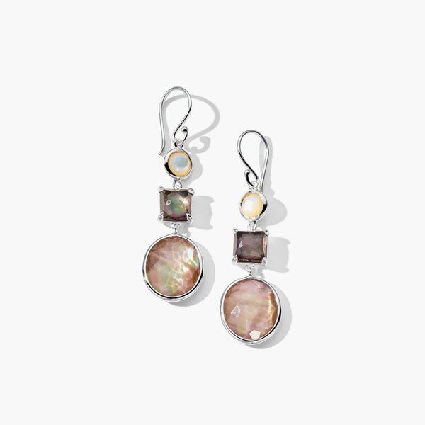Ippolita Rock Candy 3-Stone Drop Earrings in Sabbia