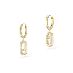 Messika Move Uno Pave Diamond Hoops