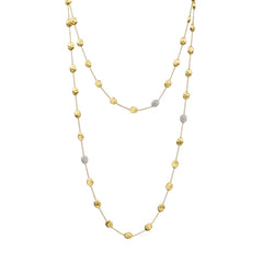 Marco Bicego Siviglia Yellow Gold and Diamond Long Necklace