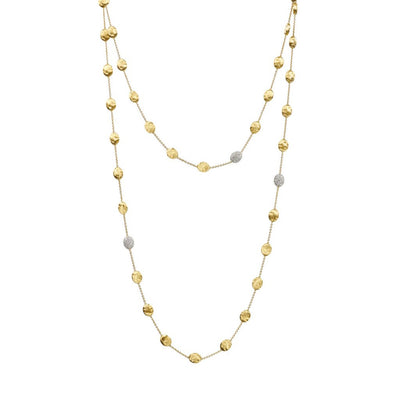 Marco Bicego Siviglia Yellow Gold and Diamond Long Necklace - Marco Bicego product