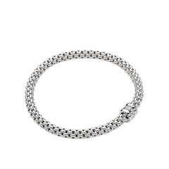 Fope Solo White Gold Diamond Rondel Bracelet