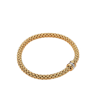 Fope Solo Yellow Gold Diamond Rondel Bracelet - Fope product