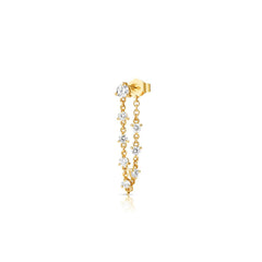 Carbon & Hyde Sparkler Diamond Chain Single Earring