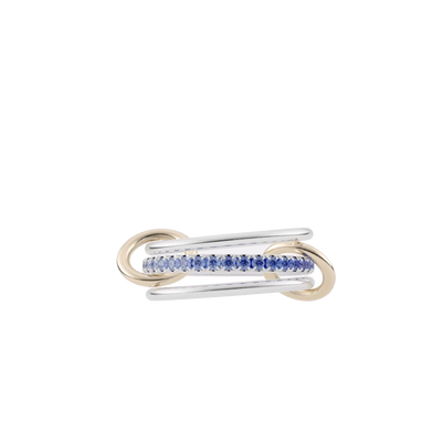 Spinelli Kilcollin Tigris Silver Gold Blue Ombre Sapphire Ring - Spinelli Kilcollin product