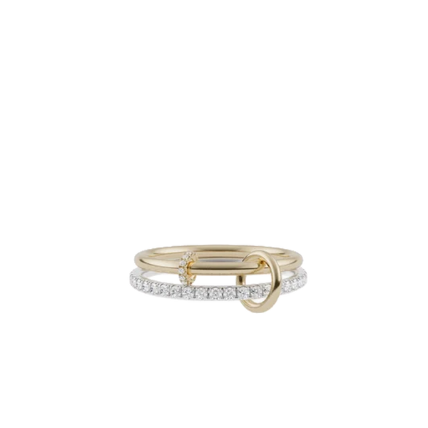 Spinelli Kilcollin Virgo Silver Gold Diamond Pave Ring