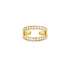 Carbon &amp; Hyde Diamond Split Cuff Earring