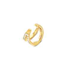 Carbon &amp; Hyde Diamond Split Cuff Earring