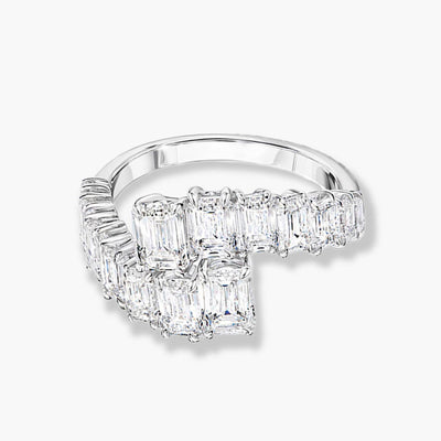 Private Label 10 Carat Emerald Bypass Harmony Ring - Private Label product