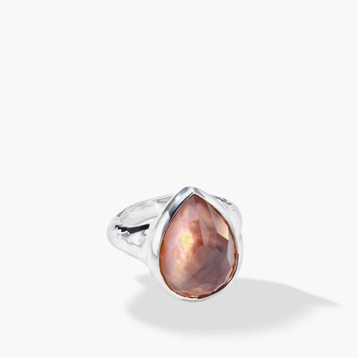 Ippolita Rock Candy Medium Teardrop Crystal and Black Shell Doublet Ring - Ippolita product