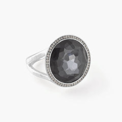 Ippolita Lollipop Medium Ring in Sterling Silver with Diamonds
