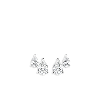 1.43 Carat Pear Double Diamond Stud Earrings - Private Label product