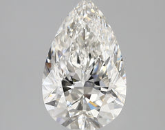 Diamond Lab Grown Pear 2.61ct VVS1