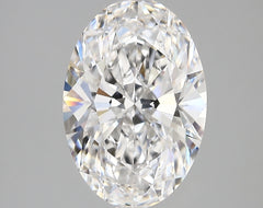Diamond Lab Grown Oval 3.30ct VVS2