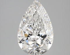 Diamond Lab Grown Pear 3.06ct VVS2