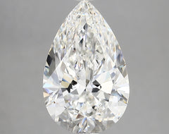 Diamond Lab Grown Pear 3.76ct VVS2
