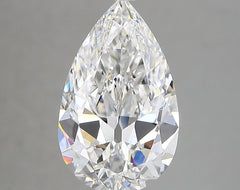 Diamond Lab Grown Pear 3.35ct VVS2
