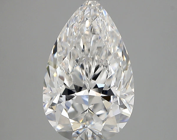 Diamond Lab Grown Pear 2.87ct VS1