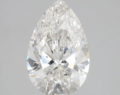 Diamond Lab Grown Pear 3.56ct SI1