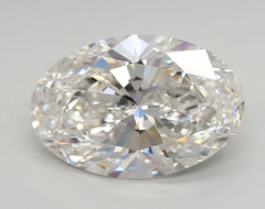 Diamond Lab Grown Oval 4.09ct VVS2