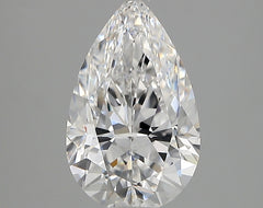 Diamond Lab Grown Pear 2.03ct VVS1
