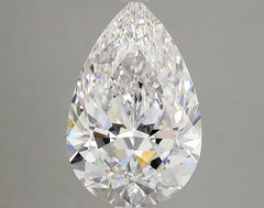 Diamond Lab Grown Pear 4.06ct VS1