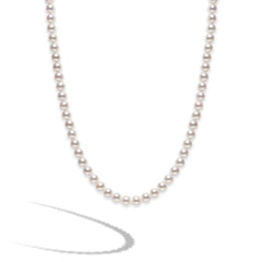 Mikimoto 8.5mm A Pearl Strand Necklace 32" - Yellow Gold