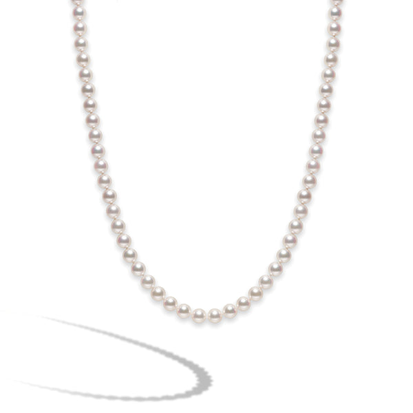 Mikimoto 8.5mm A Pearl Strand Necklace 32" - Yellow Gold