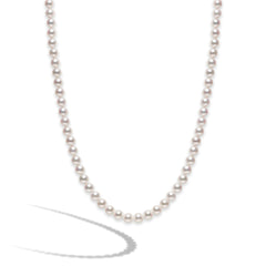 Mikimoto 7mm A Pearl Strand Necklace 36" - Yellow Gold