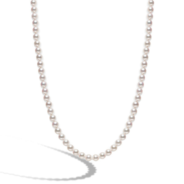 Mikimoto 8mm A Pearl Strand Necklace 40" - Yellow Gold